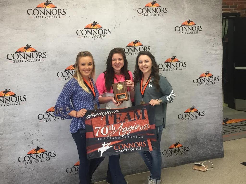 The Agriculture communications team finished 1 st overall at the Connors with Team Members Laura VanCleave