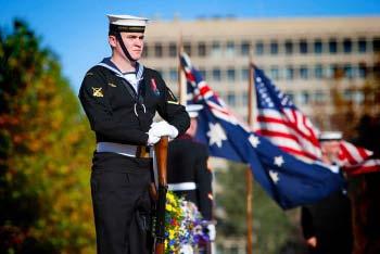Figure 4: Commemorating the 69 th anniversary at the Australian-American memorial in Canberra, ACT.