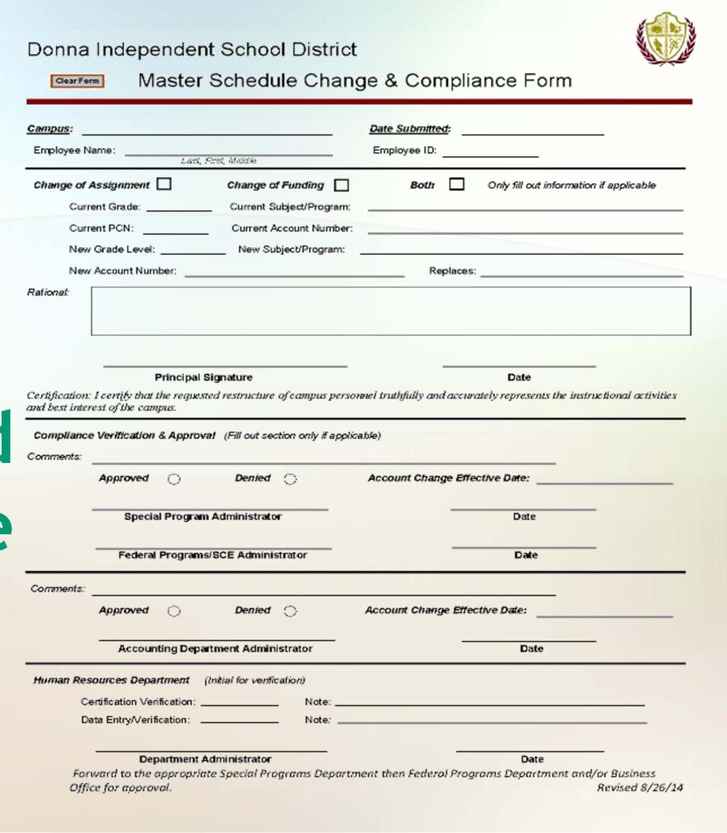 FORM MUST BE COMPLETED PRIOR TO MOVING