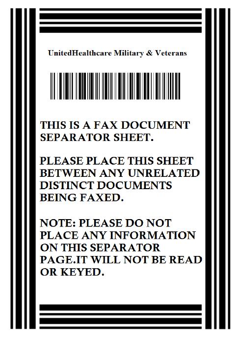 Referral/Authorization Fax A batch fax: Contains referrals/authorizations for two or more patients. Is accepted at Military & Veterans.