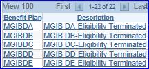 Terminating MGIB-SR Benefits, Continued 4 (Cont) Benefit Plan Click the lookup icon and make a selection Code DA DB DC DD DE Description Eligibility Terminated: Member failed to affiliate within the