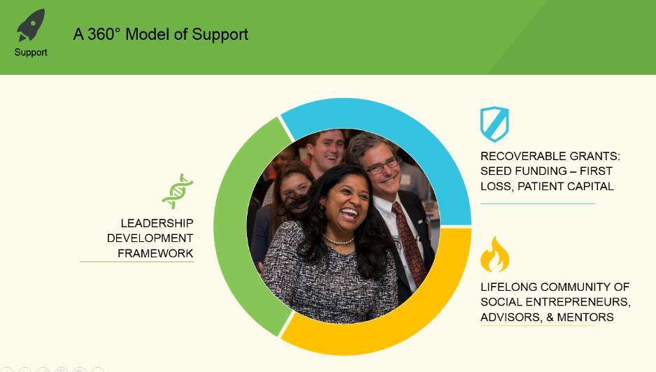 Group or individualized support: Group support offerings represent a set of ready-made tools, resources, and services made available for Fellows to utilize on an as-needed basis.