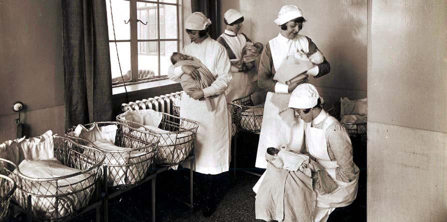 8 NEWS Sprig 2015 Health lik Competitio Wordsearch Wi a free leisure pass! SNAPSHOT IN HISTORY: Nurses comfort ewbors at the Elsie Iglis Memorial Materity Hospital i aroud 1931.