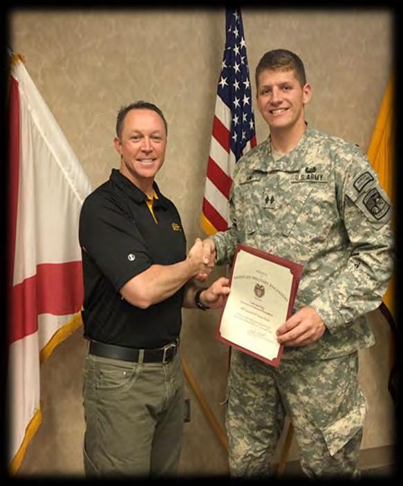 Cadet Isaac King Cadet Isaac King received the Society of American Military Engineers award.