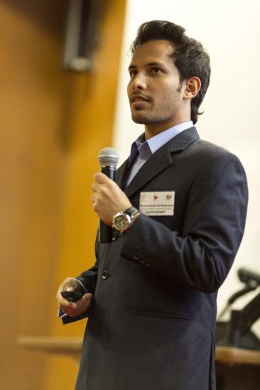 Mohammed Al Hadhrami Al Hadhrami and his team members created an application called QCAB, which has a GPS system to order cabs. It came from a general need that I think a lot of people here have.