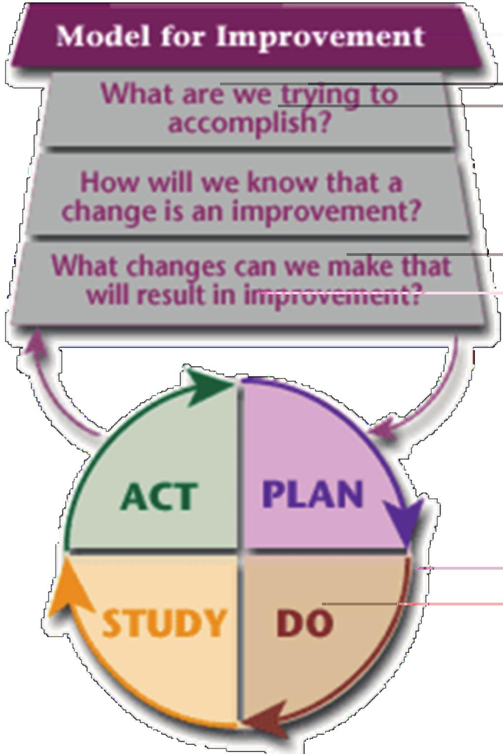 Appendices section Appendix 1 Quality Improvement Methodology -The Model for Improvement A range of traditional quality improvement principles and methods will underpin this programme of work.