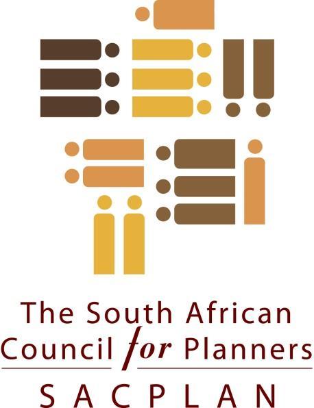 SOUTH AFRICAN COUNCIL FOR PLANNERS SACPLAN BURSARY