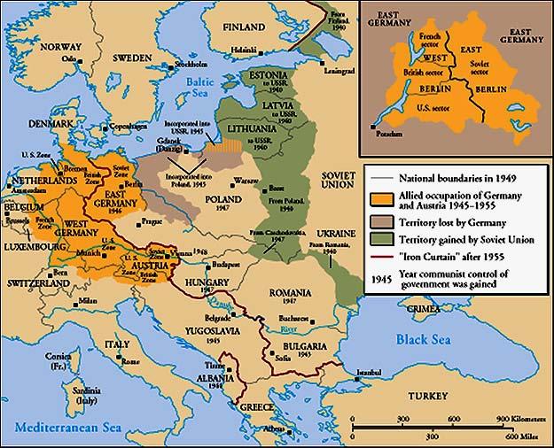 The Iron Curtain From Stettin in the Balkans, to Trieste in the Adriatic, an iron curtain has descended across the