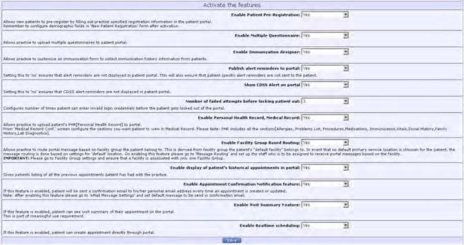 Enabling Visit Summaries on the Patient Portal Scenario Your practice currently has the viewing of Visit Summaries on the Patient Portal disabled.