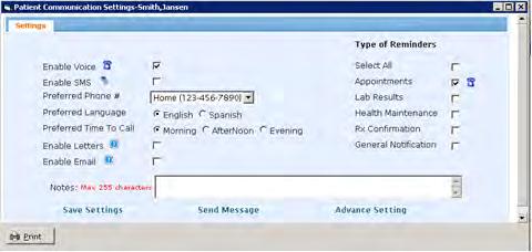 Configuring Patient Communication Settings Scenario: Jansen Smith s patient communication settings have not yet been configured.