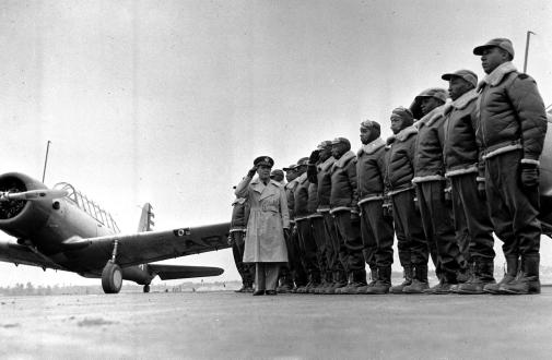 FIGURE 2 1941 photo of black flying cadets