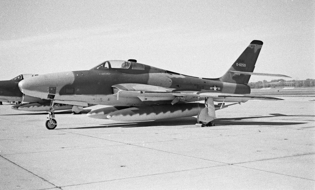 RF-84F-15-RE 51-11259 in the SEA camoflauge scheme.