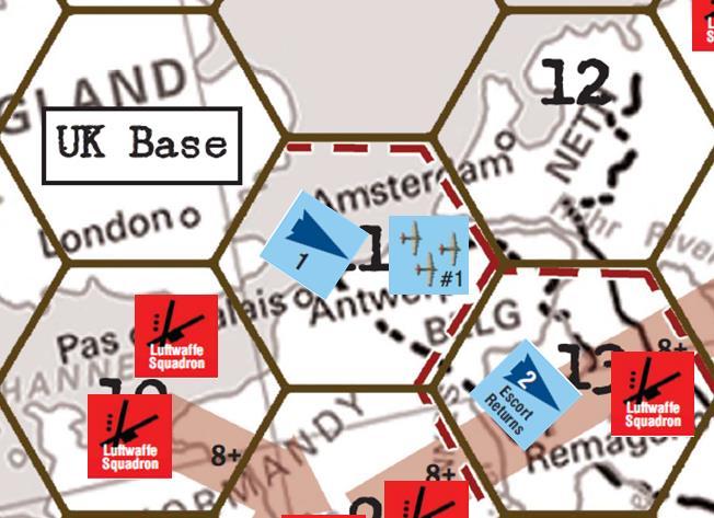 for the Luftwaffe Response. The Response Level is High. I place the High Response counter on Jodl s card. 8.