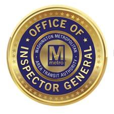 Results in Brief OIG 18 01 August 03, 2017 Why We Did This Review Metro Transit Police Department (MTPD) is responsible for a variety of law enforcement and public safety functions in transit