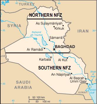 Operation Southern Watch Starting in August 1992 the United States enforced a no-fly zone in Iraq This zone was in southern Iraq Its purpose was to