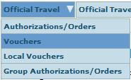 Step 3: Select Official Travel,