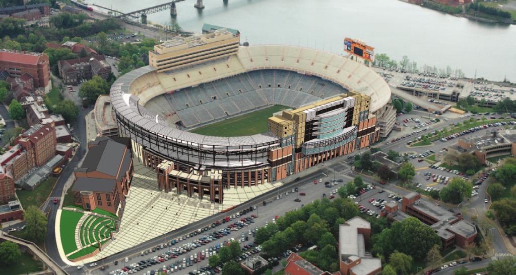Master Plan Overview A VISION FOR THE FUTURE OF COLLEGE FOOTBALL S GREATEST STADIUM In November 2004, the University of Tennessee Athletic Department unveiled its master plan for Neyland Stadium,
