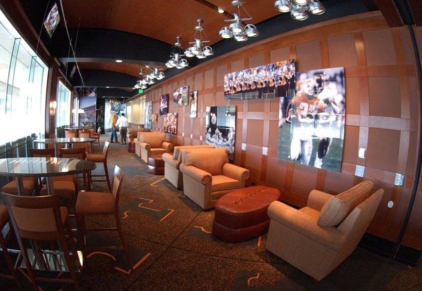 on gameday. The East Club, which was constructed in the top east upper deck, features 422 outdoor seats undercover with an adjoining club room overlooking the Tennessee River and downtown Knoxville.