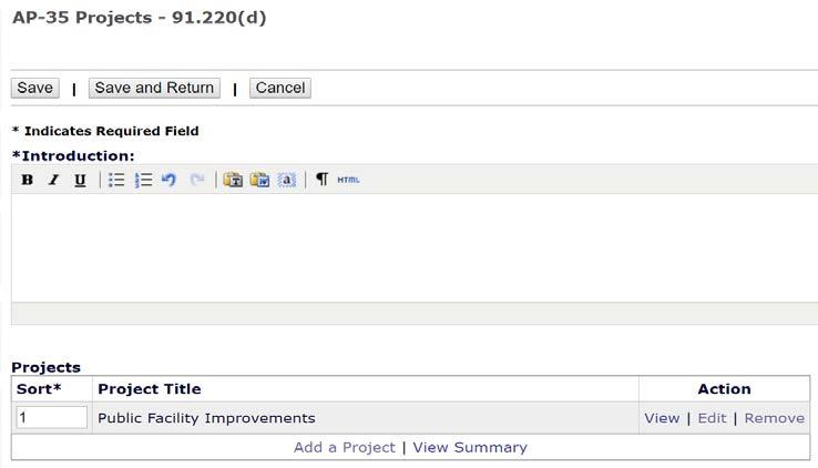 New Projects Automatically Added to IDIS Note: The Sort number is not the IDIS Project ID.