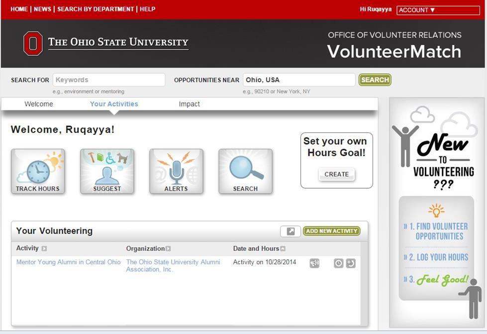 You can also access the Manage Participants page directly by logging into VolunteerMatch Then click
