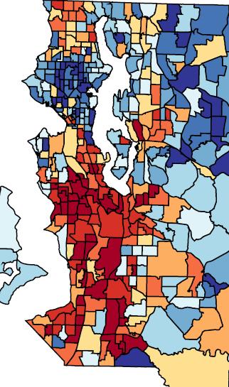 System To identify geographic areas of need, King County census tracts were