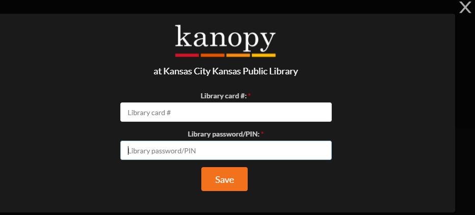 7. Input your library card # or ecard # and the