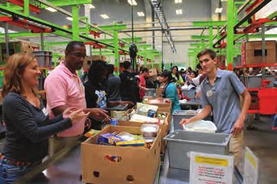 You can volunteer in our warehouse or help prepare meals for kids at our Keegan Kitchen. To schedule a volunteer shift please visit www.houstonfoodbank.org/volunteer or call 713-547-8604.