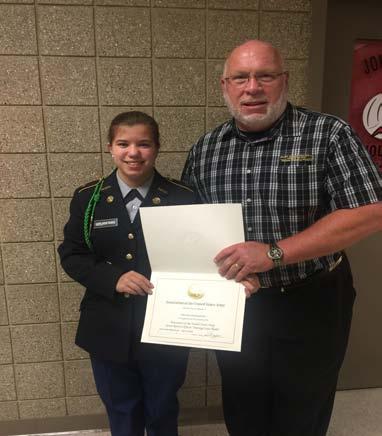 On April 15, 2016 chapter president Rick Bennett attended the Recruiting & Retention School Graduations and presented AUSA Certificates of Commendation and