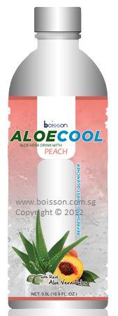 'Aloe Cool' Brand Aloe Vera Drinks 500ml (White Grape, Peach, Honey & Lime, Blueberry) - Refreshing and attractive design - 24 bottles per carton - 1,120 cartons in one 20FT container - CBM/carton: 0.