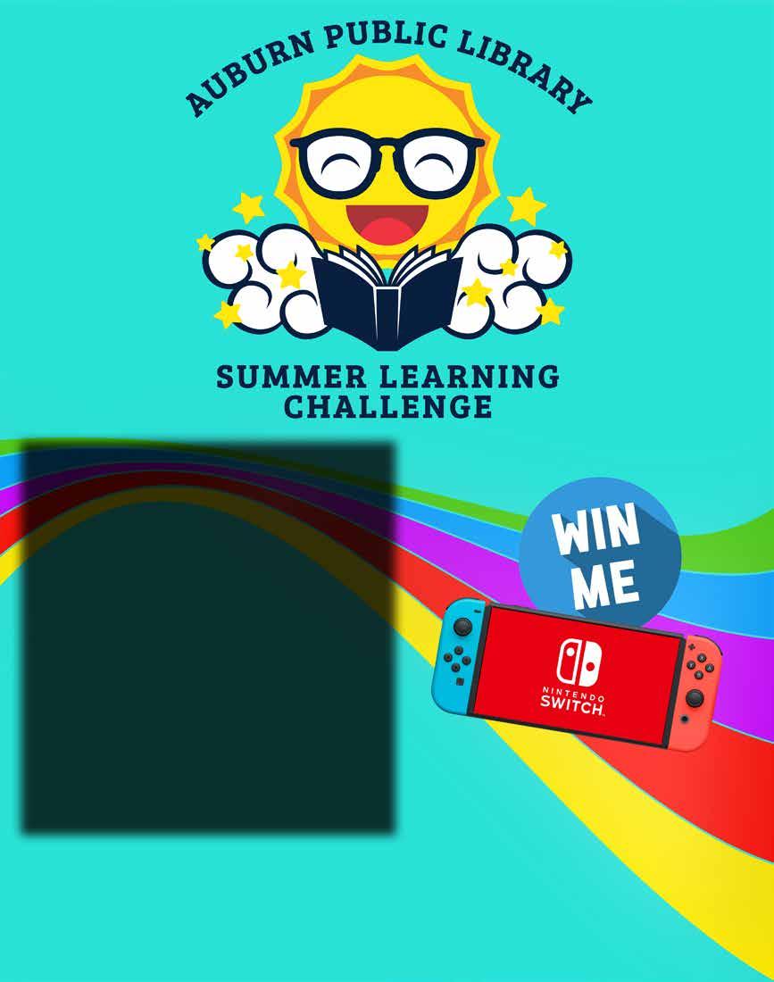The Auburn Public Library wants you to take the SUMMER LEARNING CHALLENGE.
