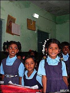 stations located in schools Solar lighting systems to residential Schools/hostels run by Social Welfare