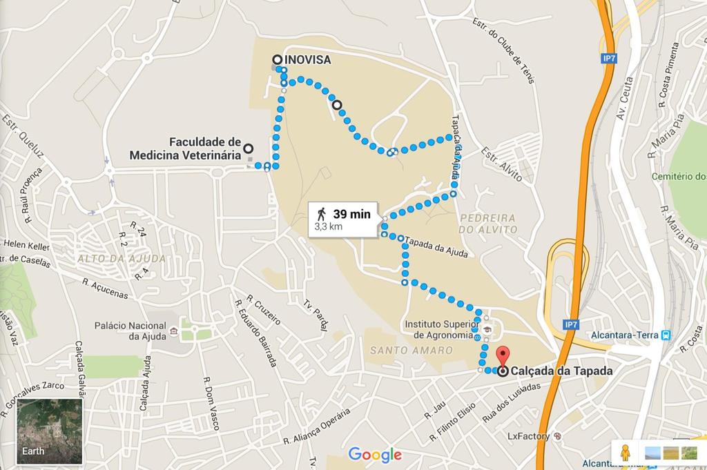 Public transports: Largo do Calvário Bus 712, 714, 727, 732, 738, 751, 756 Tram E15 Rua Jau (near Main gate) 760 E18