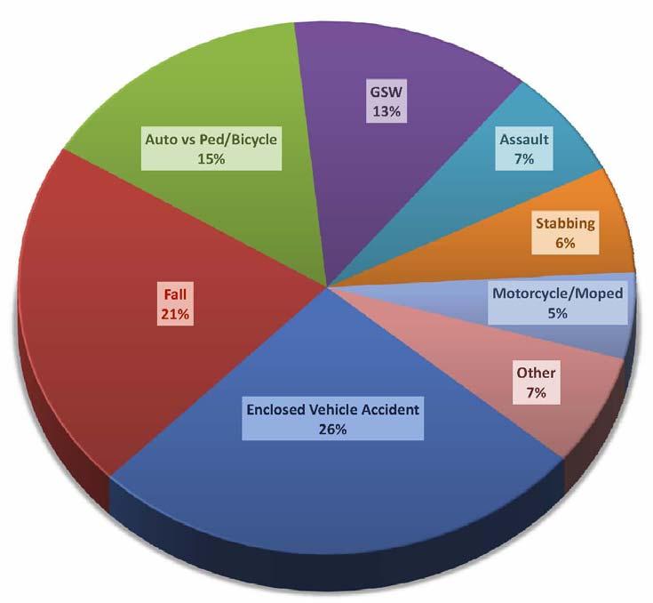 DATA FACTS Page 9 Adult vs Pediatric Trauma On average, 9% of patients that meet trauma center criteria or guidelines are
