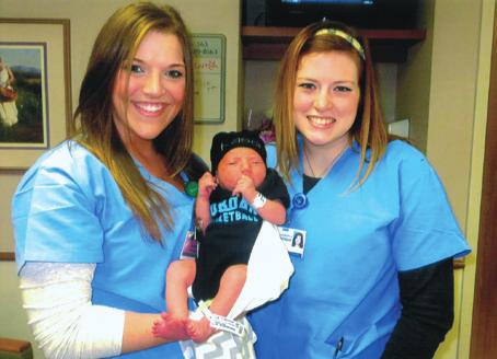 Laural Ploessel and her daughter, Tana Herrig, of Bellevue, Iowa, have both had their babies at Mercy.