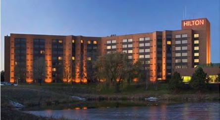 LOCATION Centrally located in the suburb of Lisle, the Hilton Lisle- Naperville Hotel conveniently rests off the I-88 East-West Tollway, only 19 miles from O Hare and 27 miles from downtown Chicago.