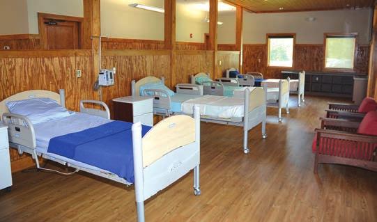This new camper care center sports spacious, comfortable surroundings where children receive medical care in a kid-friendly setting.