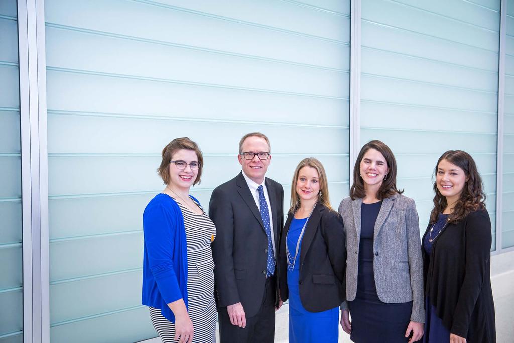 From the left, Nicole Green, Brian Thompson, Jessica Silvaggi, Audrey Salazar, & Francesca Forcinito UWMRF TEAM The UWMRF is driven by a mission to improve lives and the economy through education and