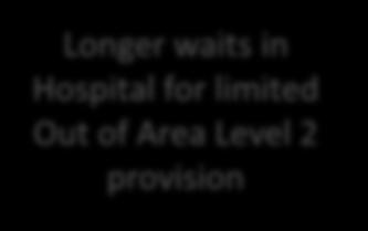 of Area Level 2 provision Increased dependency & avoidable complications