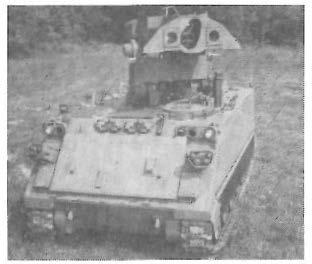 Designed for a nine-man infantry squad, it includes a two-man turret for the commander and gunner. Armament includes the 25mm "chain gun," a 7.