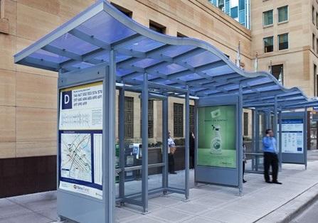 New RTA Bus Shelters RTA Grant with a 20% match from Dayton