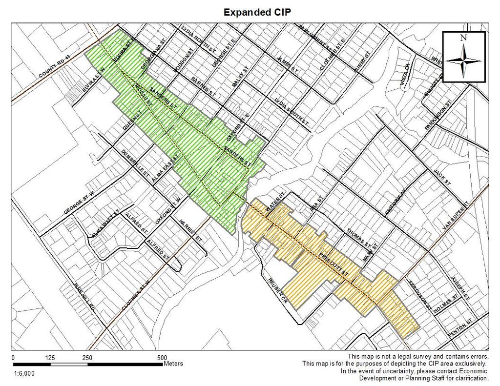 Appendix 1 Community Improvement Project Area EXPANDED COMMUNITY IMPROVEMENT PLAN (CIP) KEY MAP Existing location of the Community