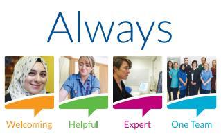 GOSH Values The Trust has developed the Always Values with our staff, patients and families that characterise all that we do and our behaviours with our patients and families and each other.