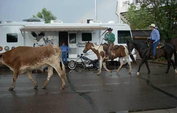 RURAL OUTREACH outreach being conducted at the 1st Annual Greeley Stampede in Greeley, Colorado. The 2009 Rodeo was dedicated to OEF/OIF Veterans.