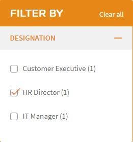 Click the respective checkbox for HR Director. The checkbox displays a tick mark.