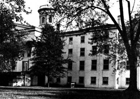"Old Dorm" of Pennsylvania (now Gettysburg) College. It was used as a shelter for wounded.