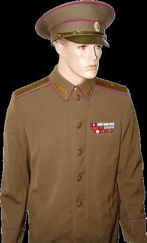 July 26th 1969 to December 1991 specialist Major-General s grey summer service uniform jacket (top), and a specialist