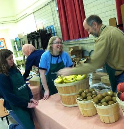 Students and staff spent a semester break as volunteers at Martha s Table,