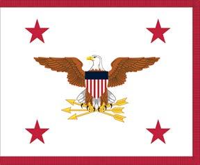 3 10. Offices of the Assistant Secretaries of Defense The design of this flag (approved by the President of the United States, 16 August 1949) is the same as that of the Deputy