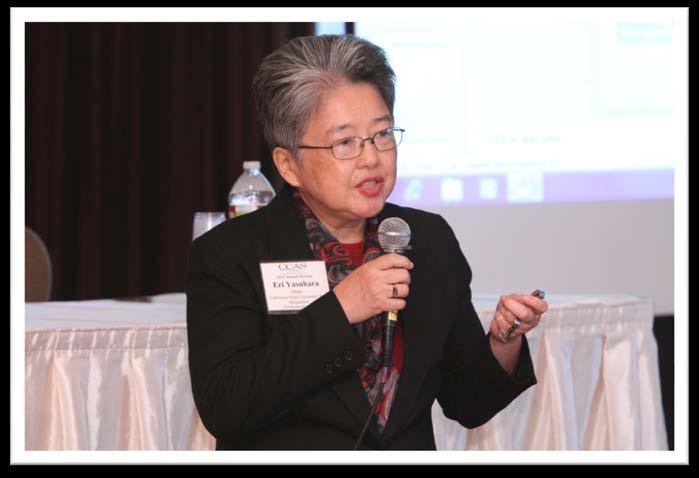 Eri Yasuhara (CSU San Bernardino) served as presider for the Critical Issues Forum on