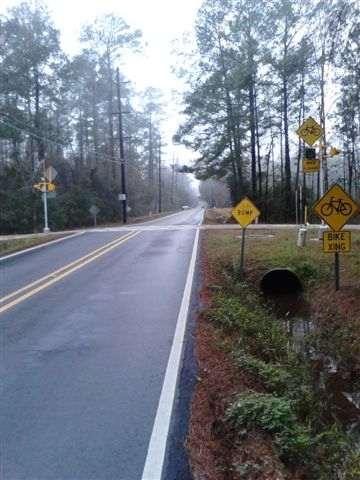 ST. TAMMANY TRACE Advance warning system, including motion detection, installed at 7 local road